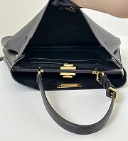 Fendi Peekaboo Soft Large Black Leather Bag 40.5x13x28cm - 2