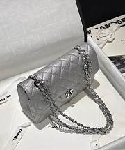 Chanel Flap Bag Caviar Silver 23cm - 2