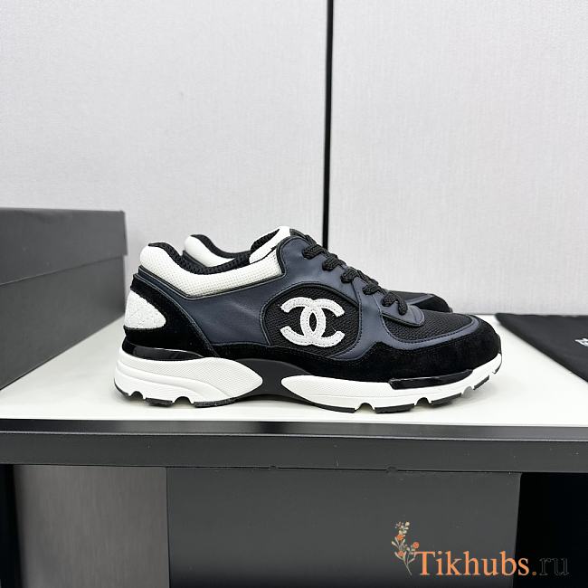 Chanel Navy Blue Black Sneaker - 1