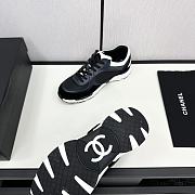 Chanel Navy Blue Black Sneaker - 4