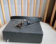 Prada Saffiano Black Gold Belt 2cm - 4