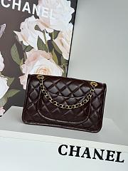 Chanel Flap Bag Lambskin Gold Brown 24.5x15.5x7cm - 6