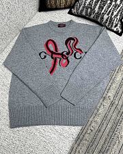 Gucci Wool Cashmere Sweater With Intarsia - 1