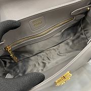 Miu Miu Leather Shoulder Bag Grey 28x15x11cm - 2