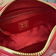 Miu Miu Arcadie Nappa Leather Red 22x10.5x7.5cm - 4