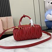 Miu Miu Arcadie Nappa Leather Red 22x10.5x7.5cm - 2