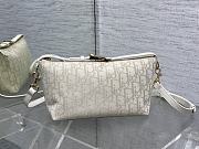 Dior Medium DiorTravel Nomad Pouch Oblique Jacquard 22x13x9.5cm - 3