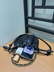 Loewe Mini Flamenco Clutch Bag Black 23x5.5x17cm - 6