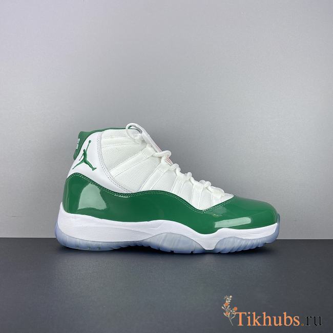 Air Jordan 11 Retro White And Green Sneaker - 1