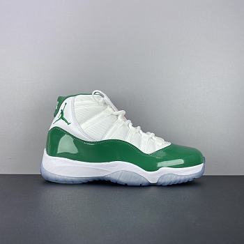 Air Jordan 11 Retro White And Green Sneaker