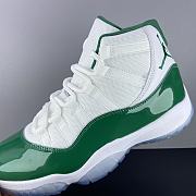 Air Jordan 11 Retro White And Green Sneaker - 3