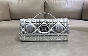 Dior Miss Caro Top Handle Pouch Silver 24x12x4cm - 1