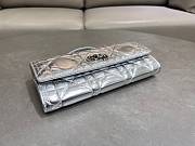 Dior Miss Caro Top Handle Pouch Silver 24x12x4cm - 2