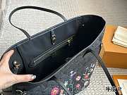 Louis Vuitton LV x TM Neverfull Black MM Superflat 31x28x14cm - 5