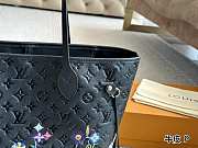 Louis Vuitton LV x TM Neverfull Black MM Superflat 31x28x14cm - 6