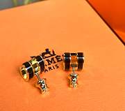 Hermes Black Earrings - 4