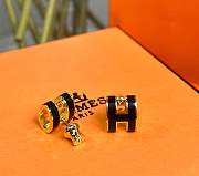 Hermes Black Earrings - 3