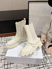 Dior D-Quest Ankle Boot White Calfskin - 4