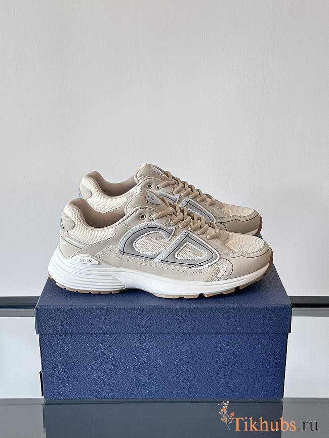 Dior B30 Sneaker Beige Mesh Technical Fabric - 1