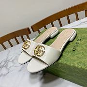 Gucci Women's Double G Slide White Sandal - 3