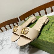 Gucci Women's Double G Slide Beige Sandal - 2