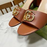 Gucci Brown Sandal Heel 7cm - 4