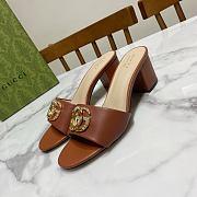 Gucci Brown Sandal Heel 7cm - 3