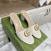 Gucci White Sandal Heel 7cm - 1