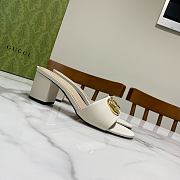 Gucci White Sandal Heel 7cm - 5