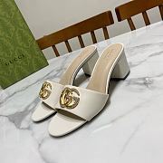 Gucci White Sandal Heel 7cm - 3