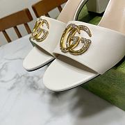 Gucci White Sandal Heel 7cm - 2