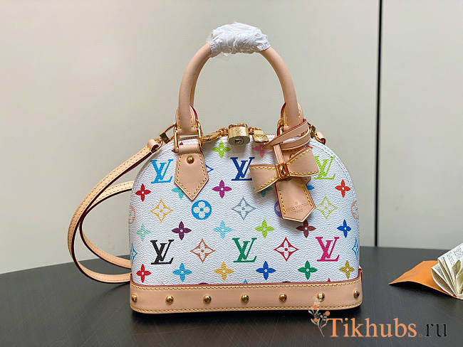 Louis Vuitton LV x TM Alma BB White 23.5x17.5x11.5cm - 1