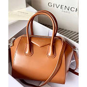 Givenchy Antigona Tote Glazed Mini Brown 23x27x13cm - 1