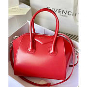 Givenchy Antigona Tote Glazed Mini Red 23x27x13cm - 1