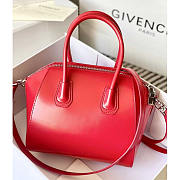 Givenchy Antigona Tote Glazed Mini Red 23x27x13cm - 4