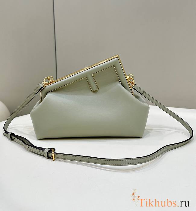 Fendi First Small Leather Light Green Bag 26x18x9.5cm - 1