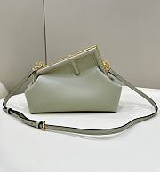 Fendi First Small Leather Light Green Bag 26x18x9.5cm - 1