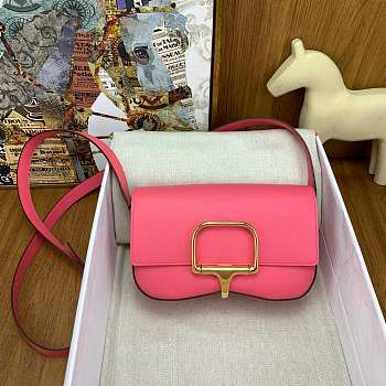 Hermes Della Cavalleria Elan Pink Bag 22x13x7cm