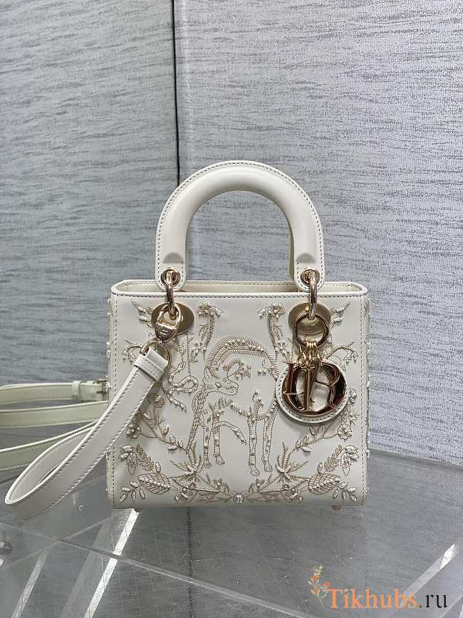 Dior Lady Bag White 20cm - 1