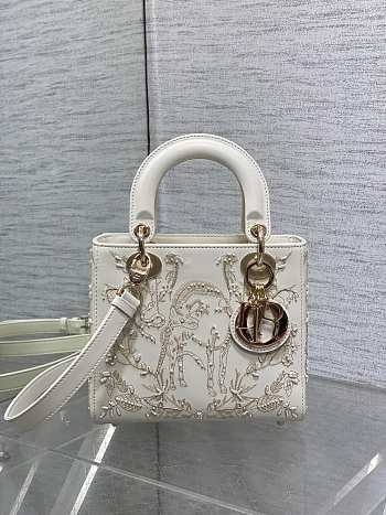 Dior Lady Bag White 20cm