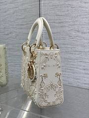 Dior Lady Bag White 20cm - 5