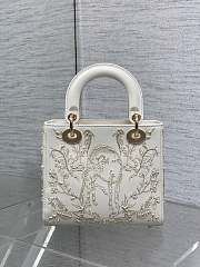 Dior Lady Bag White 20cm - 4