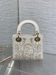 Dior Lady Bag White 17cm - 4