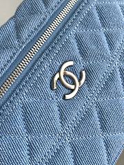 Chanel Vanity Case Blue Denim 17x19.5x5cm - 2