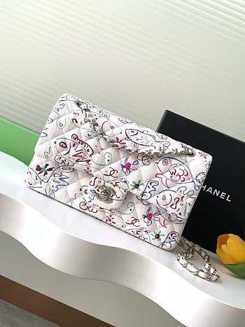 Chanel Flap Bag White 25cm