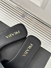 Prada Saffiano Black Slides - 5