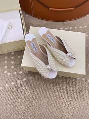 Jimmy Choo Samantha 35 In White Heel - 1