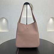 YSL Le 5 À 7 Large Grained Leather Pink 30x31x13cm - 4