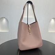 YSL Le 5 À 7 Large Grained Leather Pink 30x31x13cm - 3