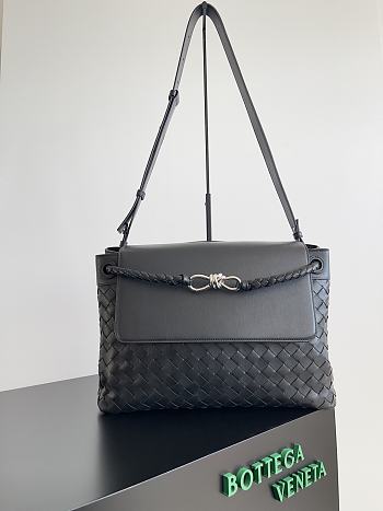 Bottega Veneta Medium Andiamo Messenger Black 37x26x13cm